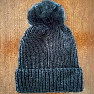 ASOS Black Winter Beanie with Pompom